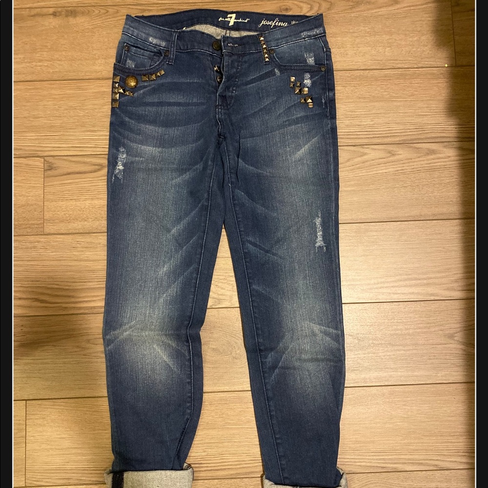 7 for all Man kind josefina boyfriend jeans in 26